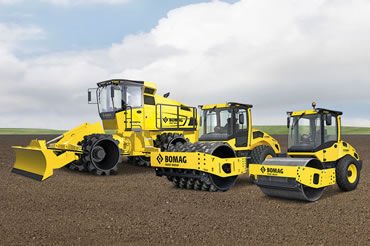 Single Drum Rollers and Soil Compactors - Bomag